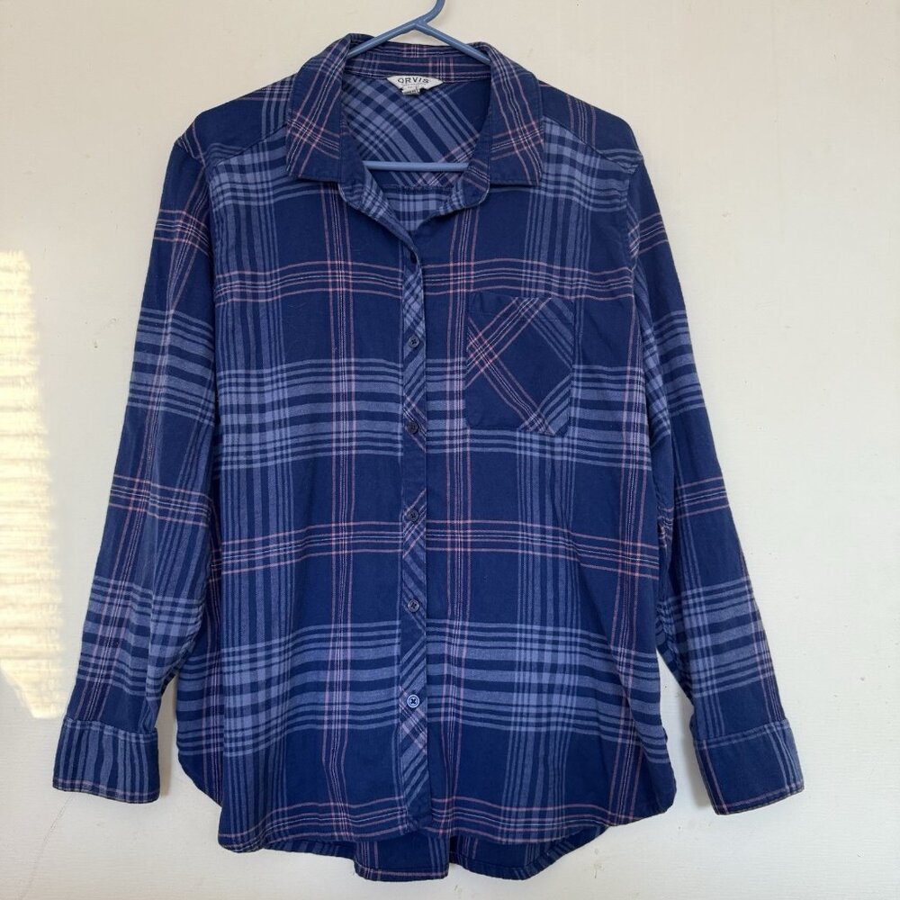 Lot of 3 Orvis Women Button Up Flannel Shirts XXL Plaid Western Cowgirl Outdoor - Picture 6 of 14